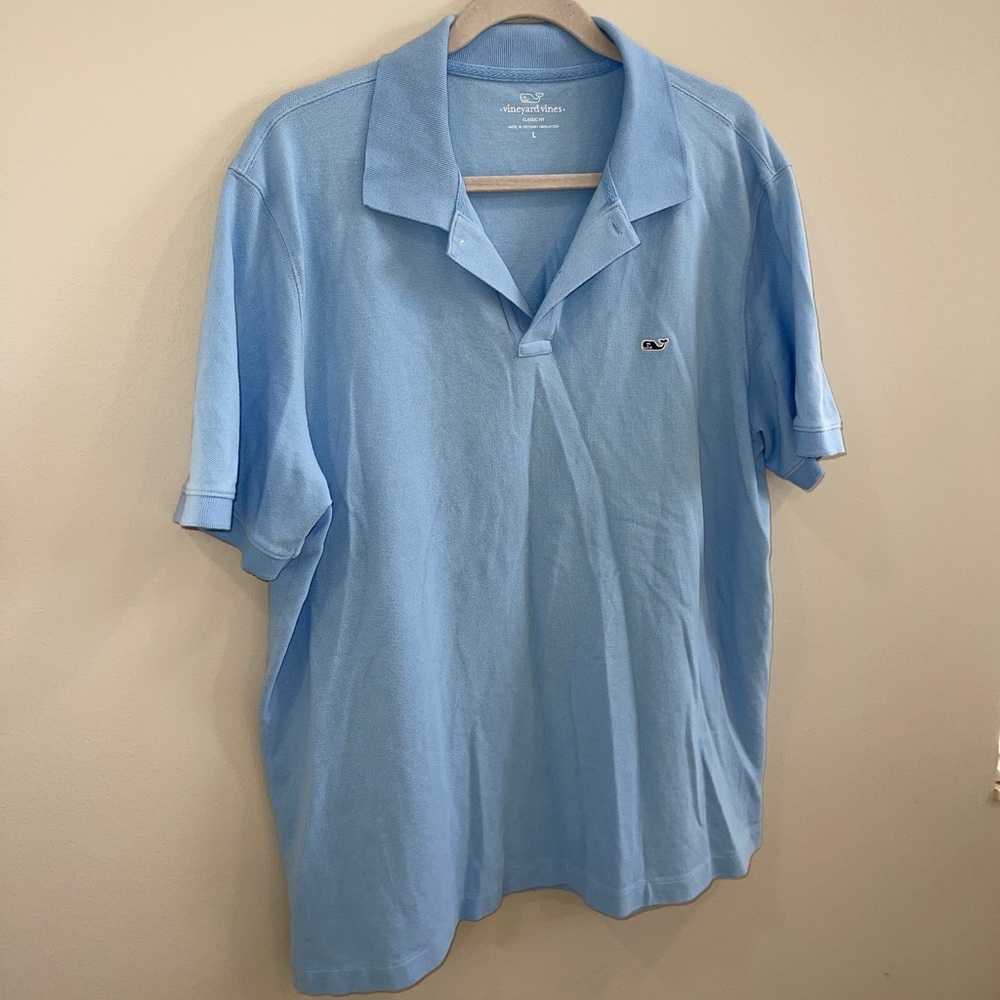 Vineyard Vines Light Blue Classic Fit Polo